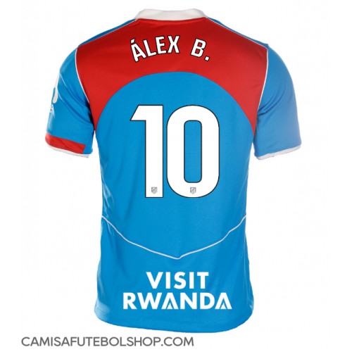 Camisa de time de futebol Atletico Madrid Alex Baena #10 Replicas 3º Equipamento Feminina 2025-26 Manga Curta